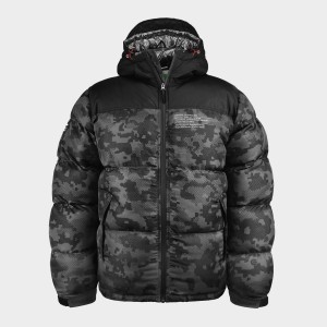 Zimowa kurtka pikowana Tufse :: Construct Camo / Core Black