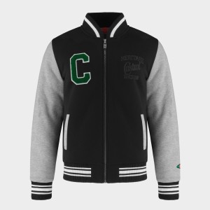 Ocieplana kurtka bejsbolowa Varsity :: True Black / Grey Heather