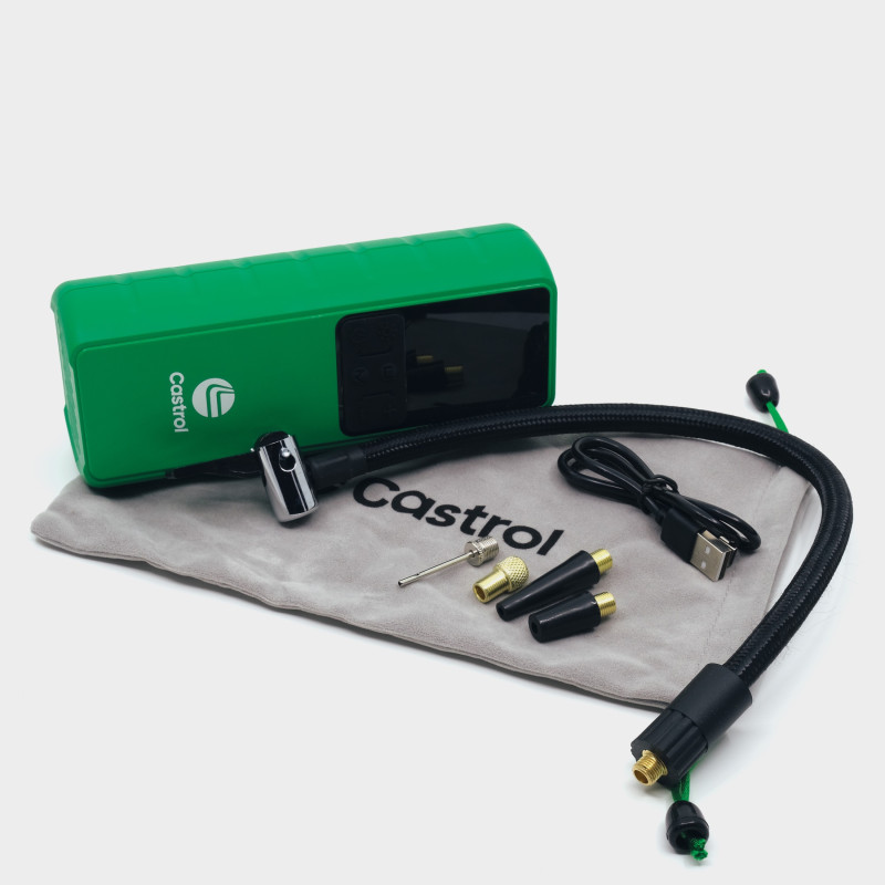 Portable Tire Inflator :: Castrol Green