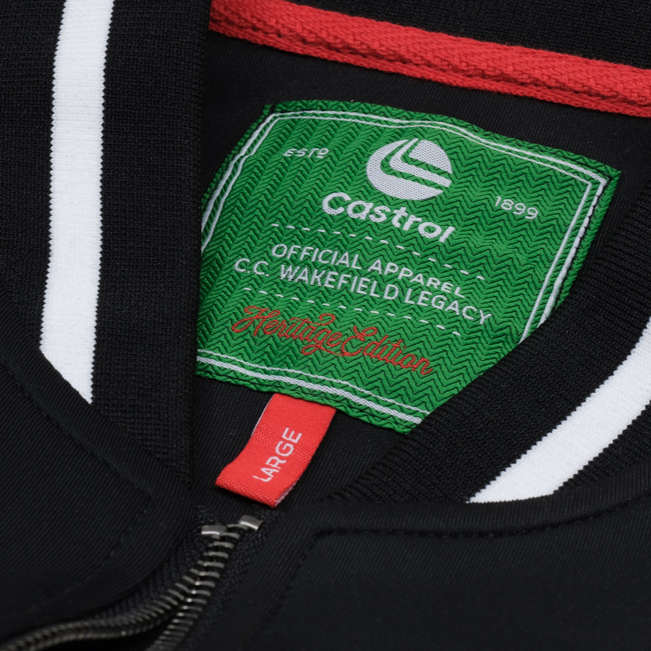 Herito ZIP Varsity Jacket :: True Black / Grey Heather