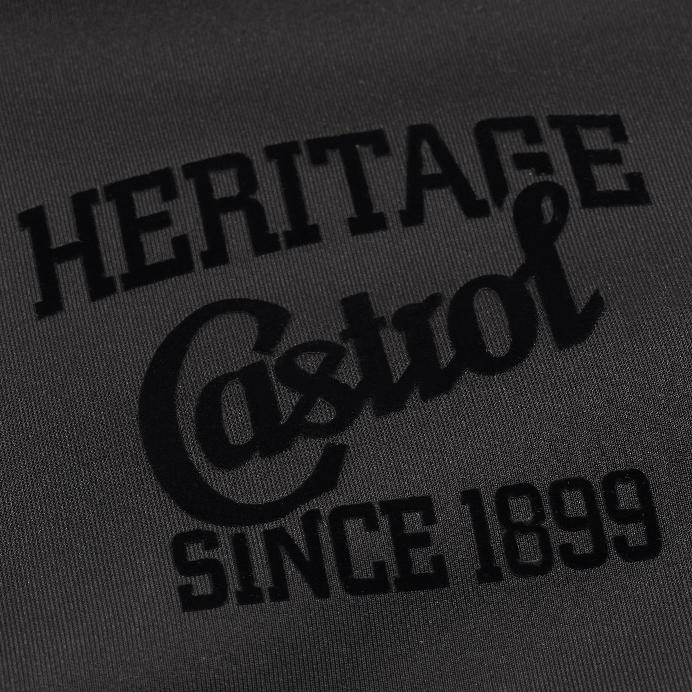Herito BTN Varsity Jacket :: True Black / Grey Heather