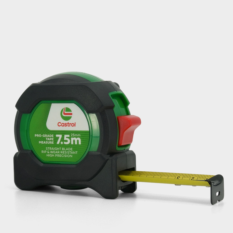 Pro-Grade Tape Measure (7.5m) :: Castrol Green / Core Black