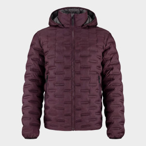 Fusion Glued Puffer Jacket :: Burgundy