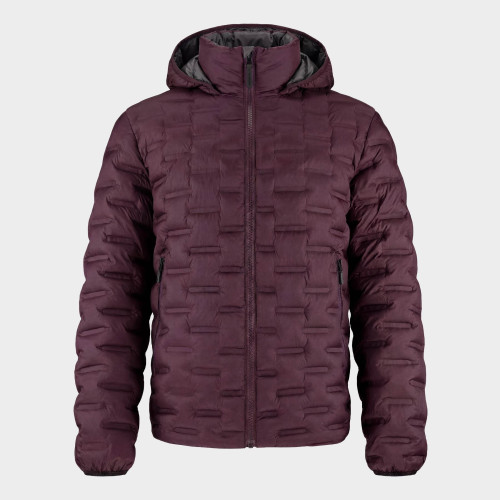 Fusion Glued Puffer Jacket :: Burgundy