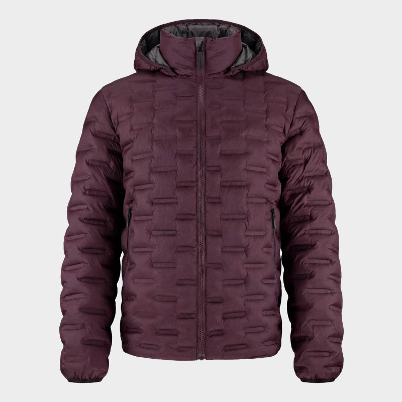 Fusion Glued Puffer Jacket :: Burgundy