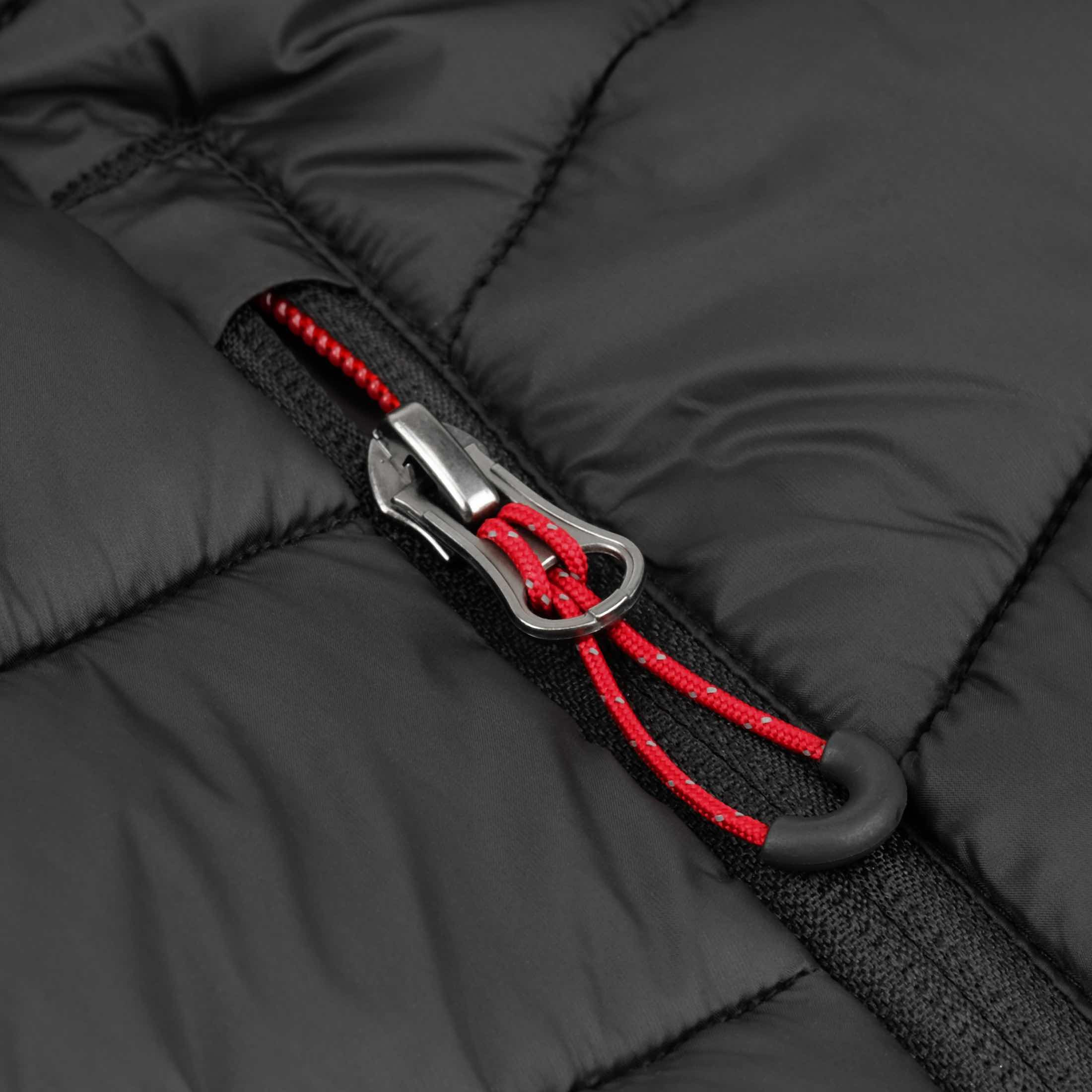 Kurtka pikowana z kapturem Zenith :: Core Black